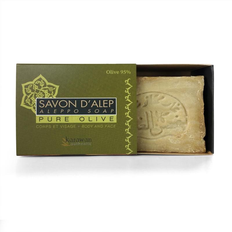 Karawan Authentic Savon D'Alep Pure Olive En Boîte Fourreau