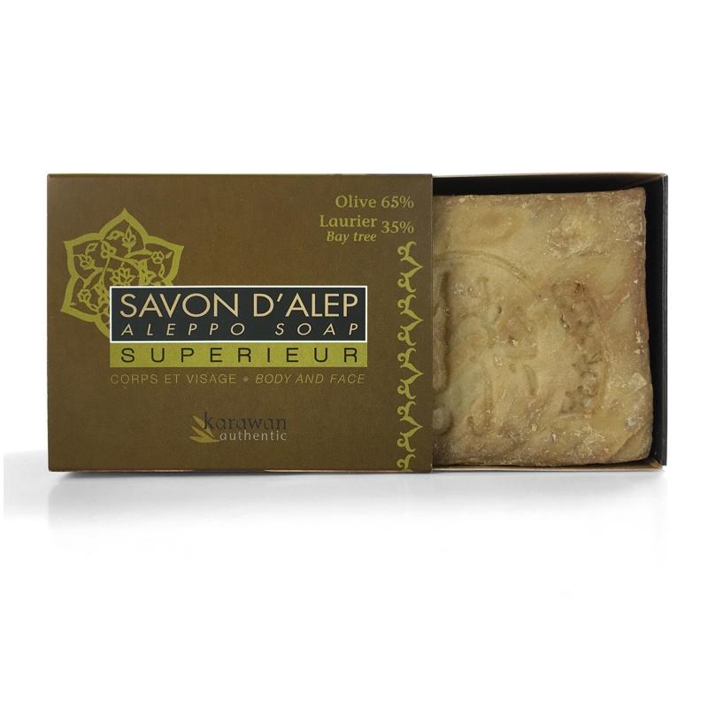 Karawan Authentic Savon D'Alep Supérieur 35% En Boîte Fourreau