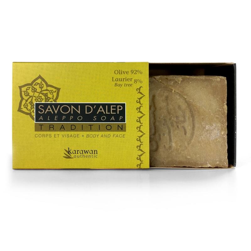 Karawan Authentic Savon D'Alep Tradition 8% En Boîte Fourreau