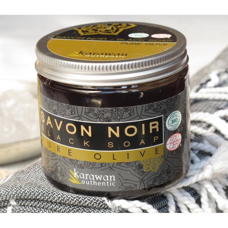 karawan authentic Savon noir Pure olive certifié biologique par Ecocert