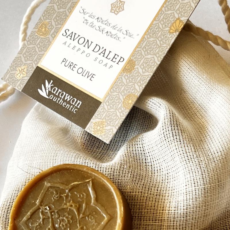 Karawan Authentic Savons D'Alep D'invités Pure Olive 10 G Avec Pochon Cadeau