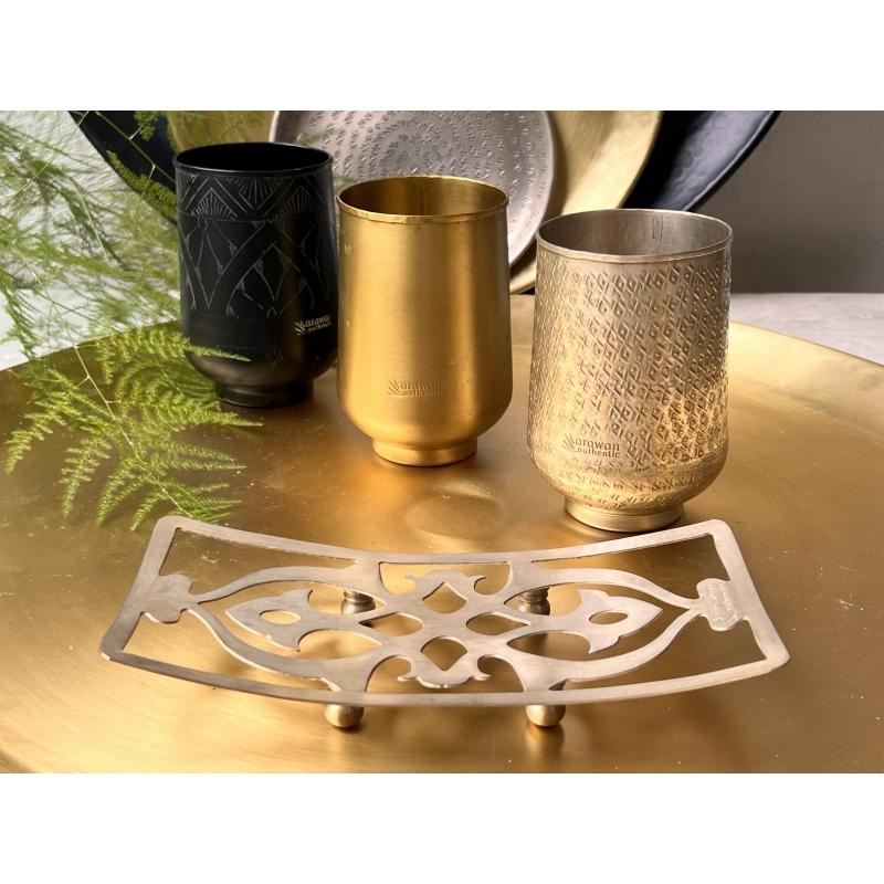 Karawan Authentic Support De Salle De Bain En Laiton Lisse 'Naïri'