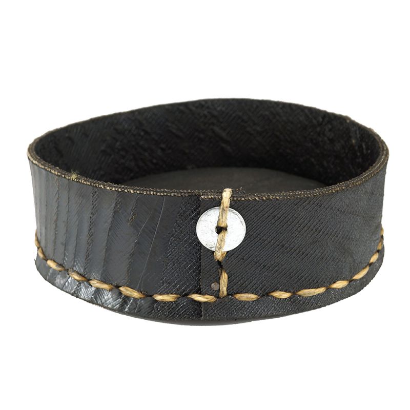 karawan authentic Vide-poche rond en pneu recyclé - Grand modèle