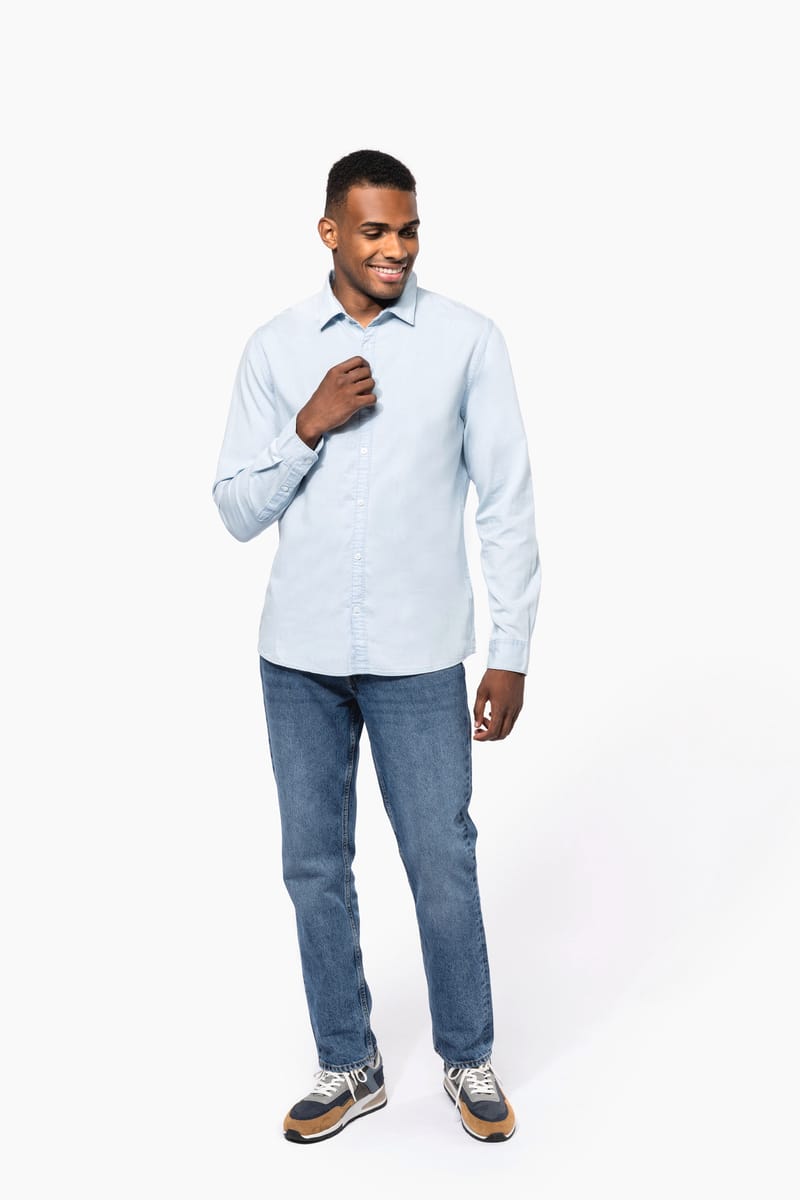 Kariban Chemise écoresponsable Délavée Coton Twill Homme