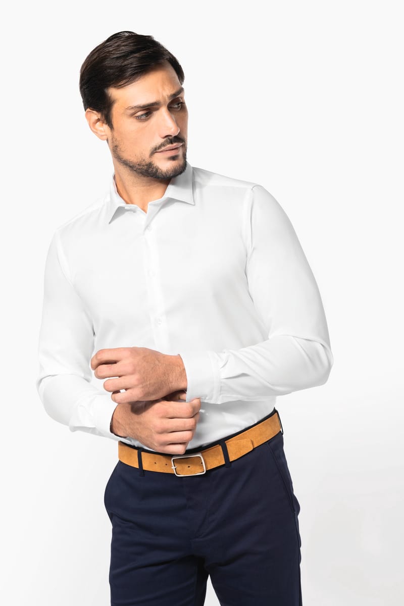 Kariban Chemise Oxford Pinpoint Manches Longues Homme