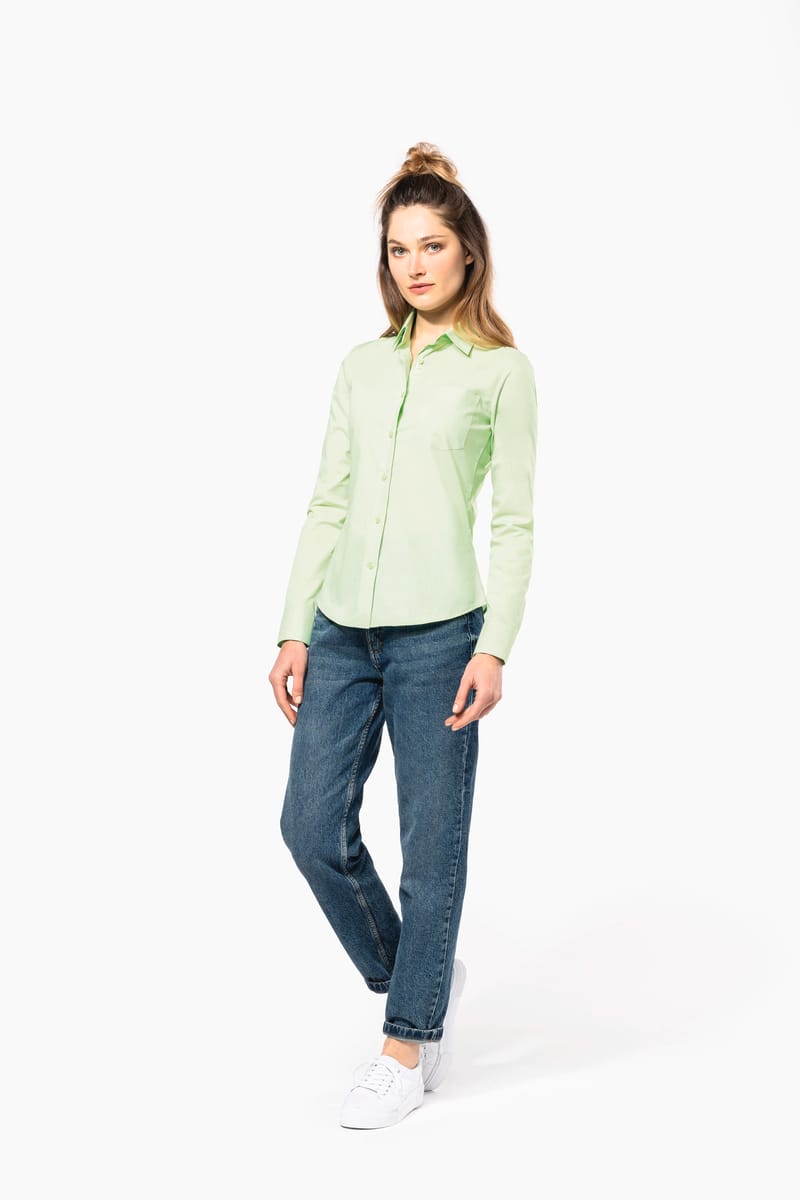 Kariban Chemise Popeline Polycoton Entretien Facile Femme