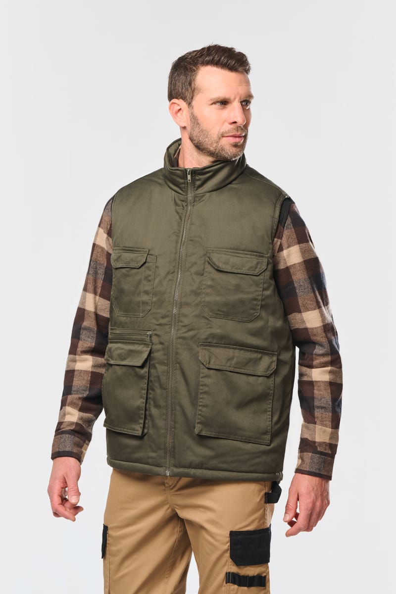 Kariban Gilet Polycoton Multipoches Rembourré Unisexe