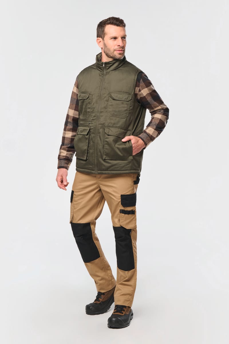 Kariban Gilet Polycoton Multipoches Rembourré Unisexe