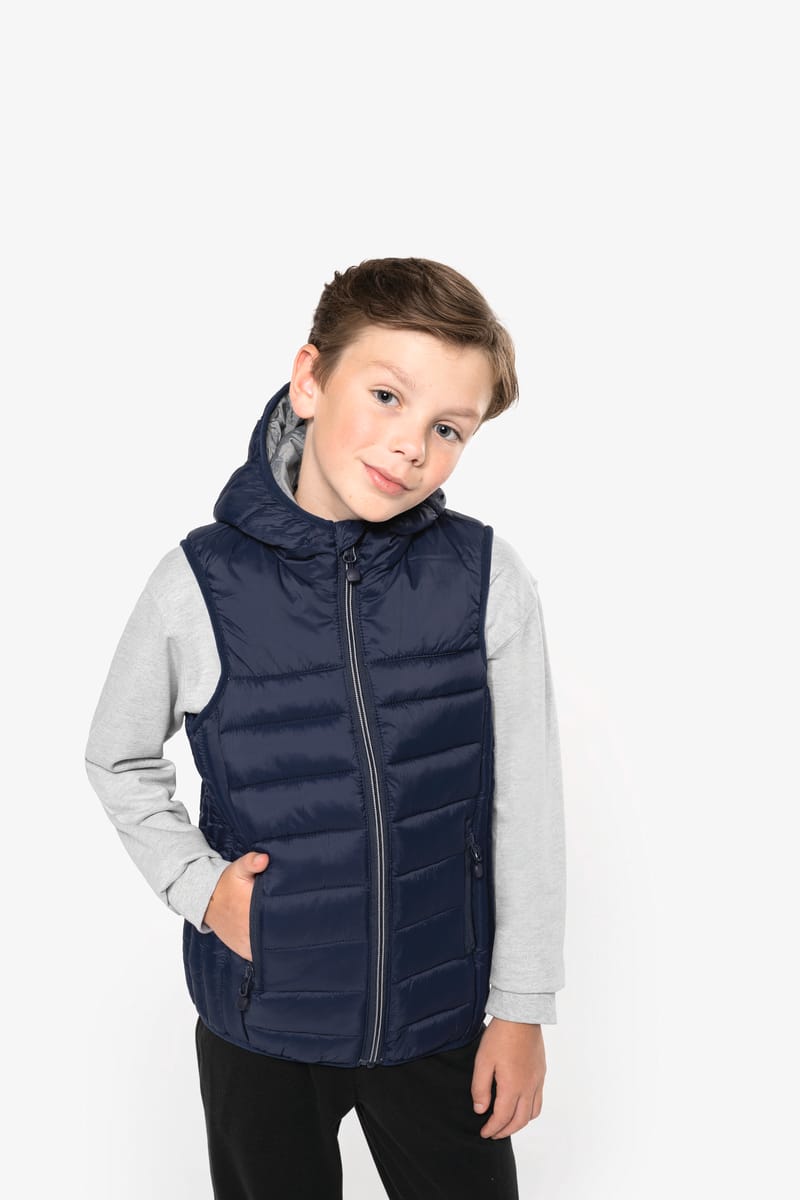 kariban Bodywarmer à capuche enfant