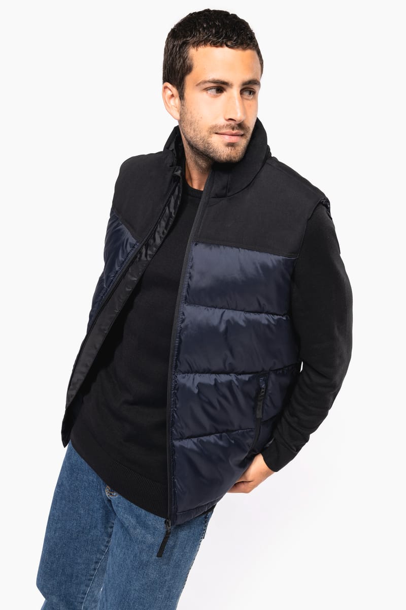 kariban Bodywarmer matelassé bi-ton unisexe