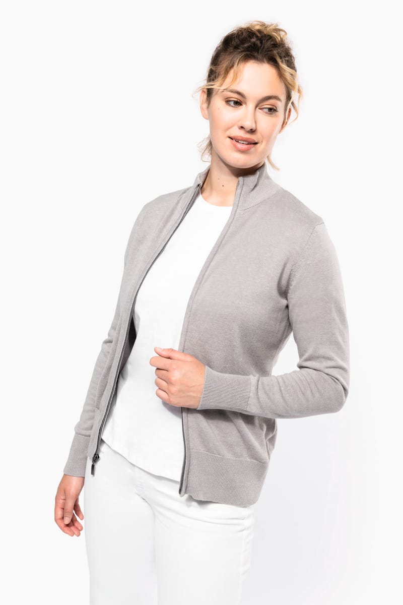 kariban Cardigan zippé femme