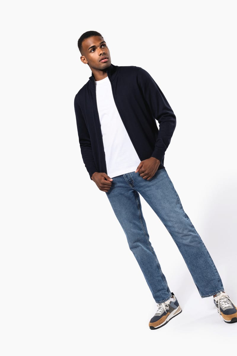 Kariban Cardigan Zippé Homme