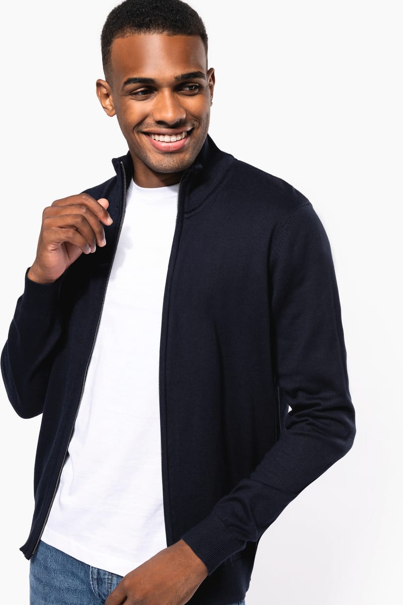 kariban Cardigan zippé homme
