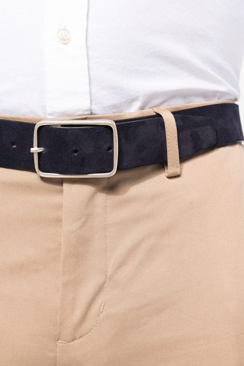 Kariban Ceinture Cuir Velours Homme