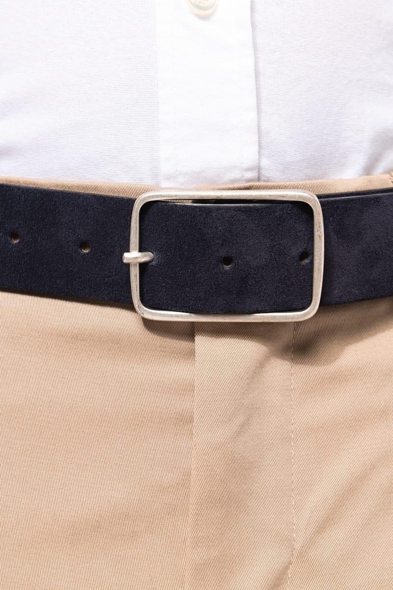 Kariban Ceinture Cuir Velours Homme