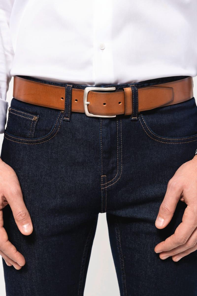 Kariban Ceinture Vintage Cuir Homme