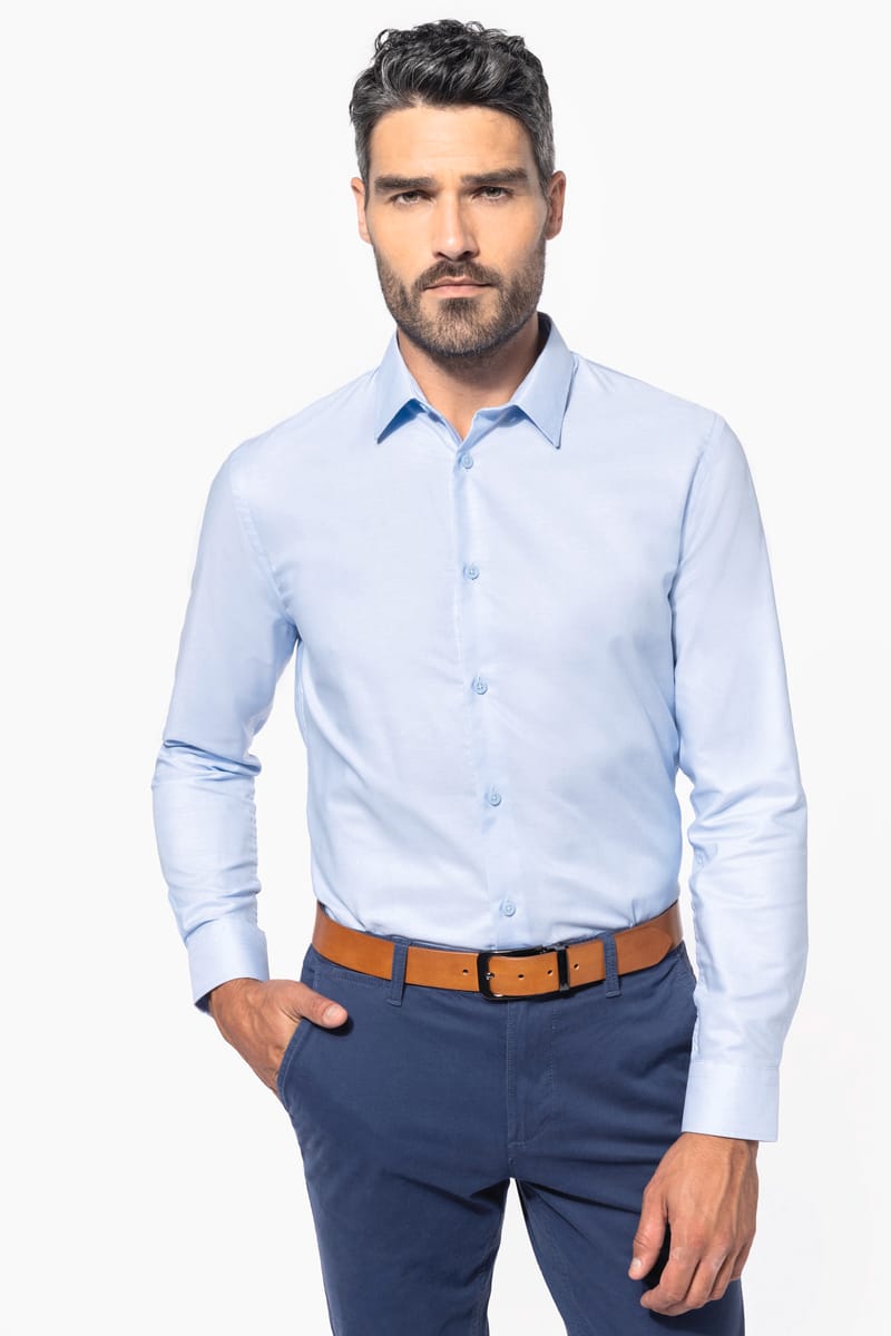 kariban Chemise oxford manches longues homme