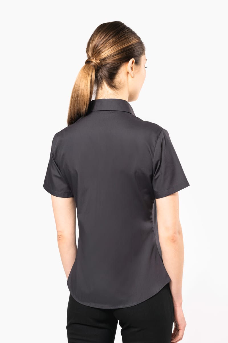 Kariban Chemise Popeline Manches Courtes Femme