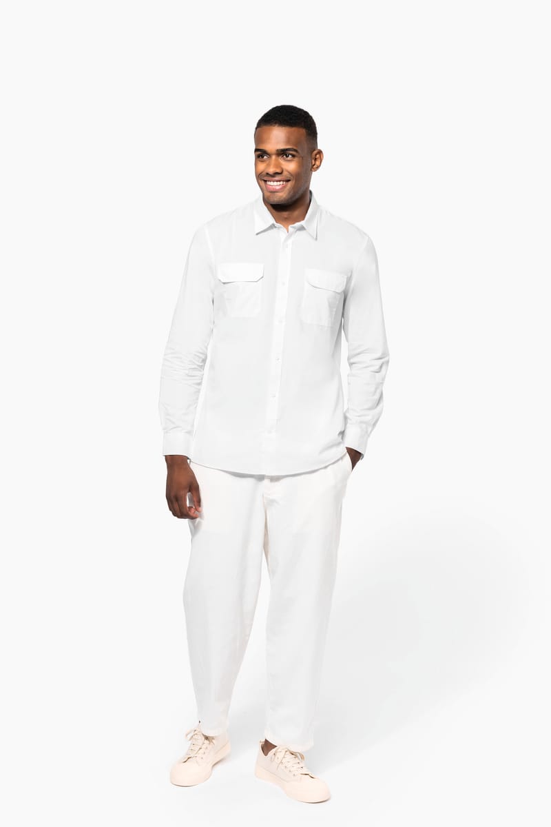 Kariban Chemise Safari Manches Longues Homme