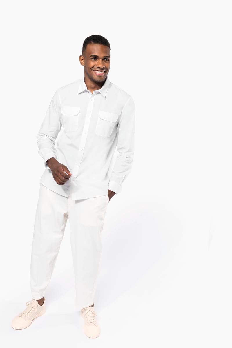 Kariban Chemise Safari Manches Longues Homme