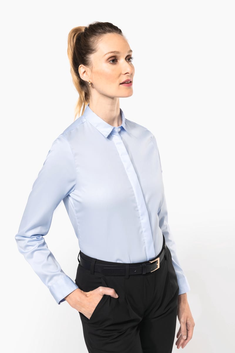Kariban Chemise Twill Manches Longues Femme