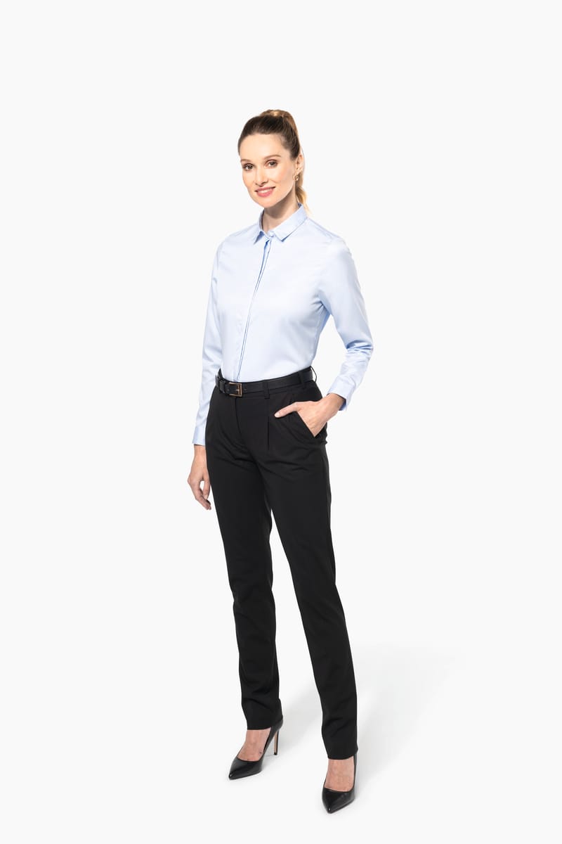 Kariban Chemise Twill Manches Longues Femme