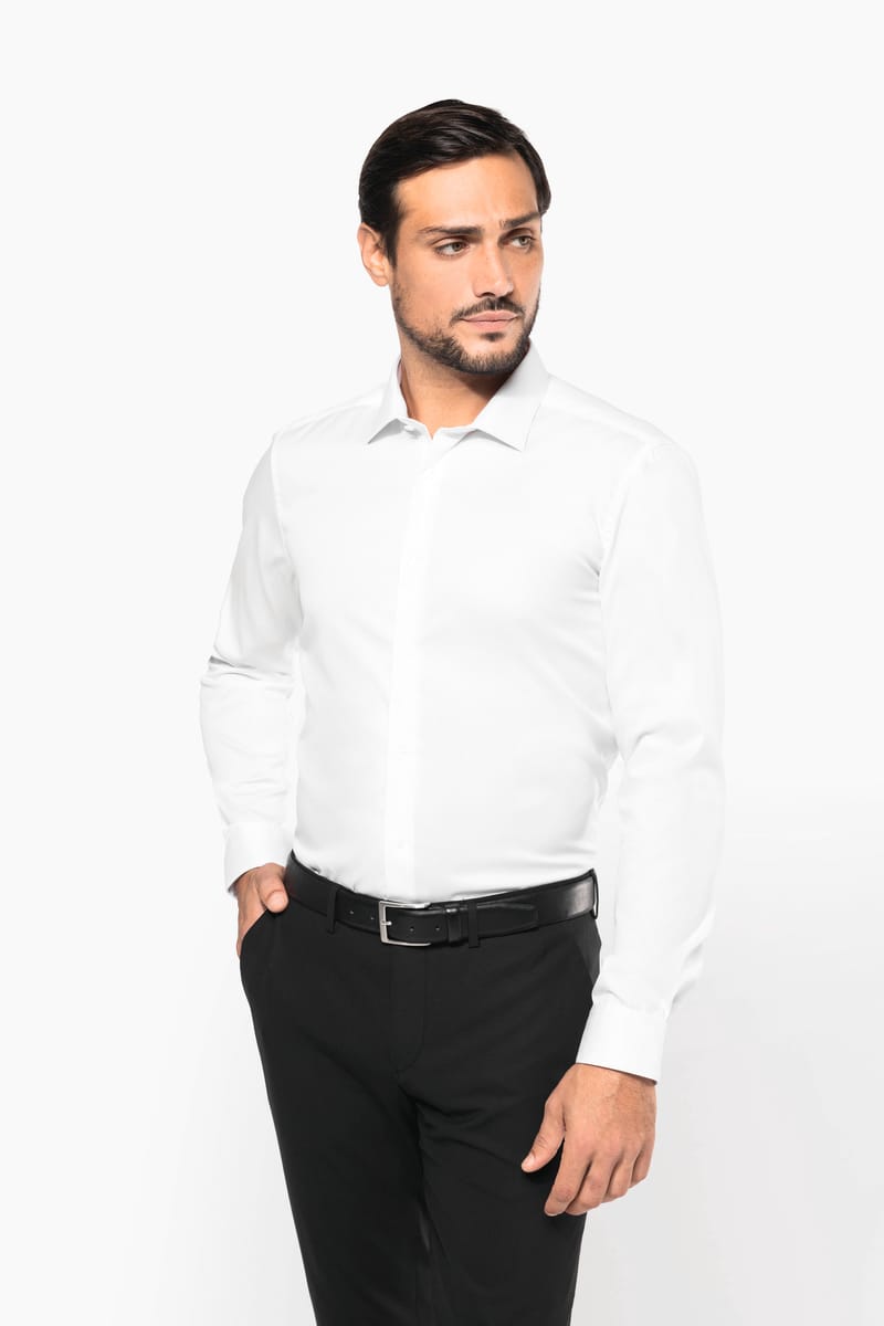 kariban Chemise twill manches longues homme