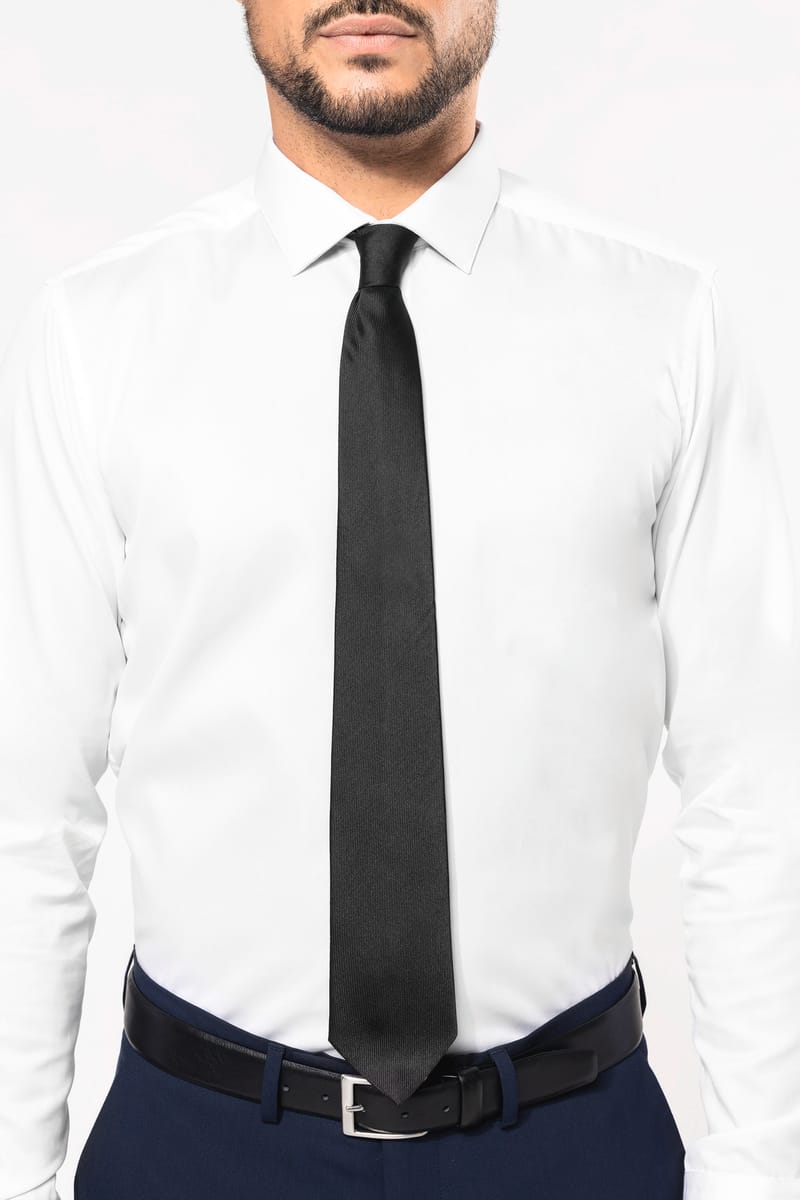 kariban Cravate twill en soie homme