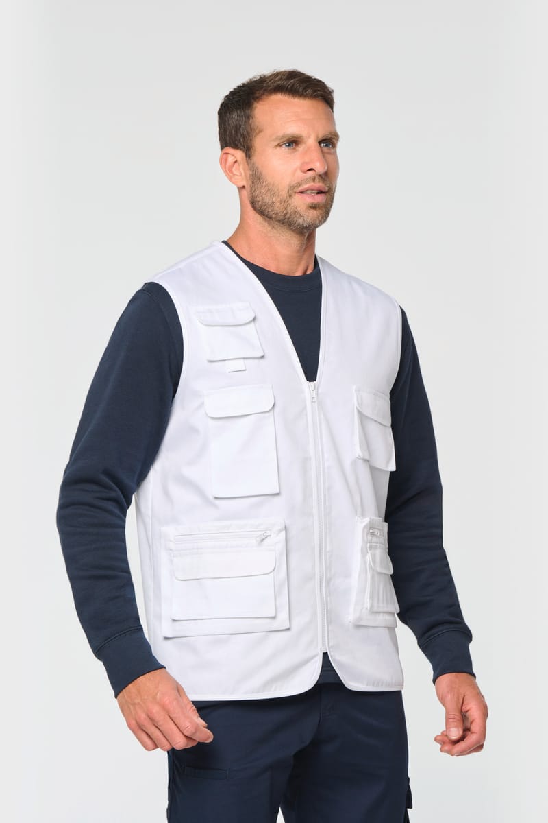Kariban Gilet Polycoton Multipoches Doublé Unisexe