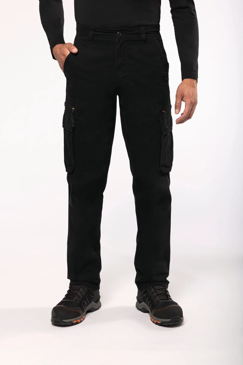 kariban Pantalon multipoches homme