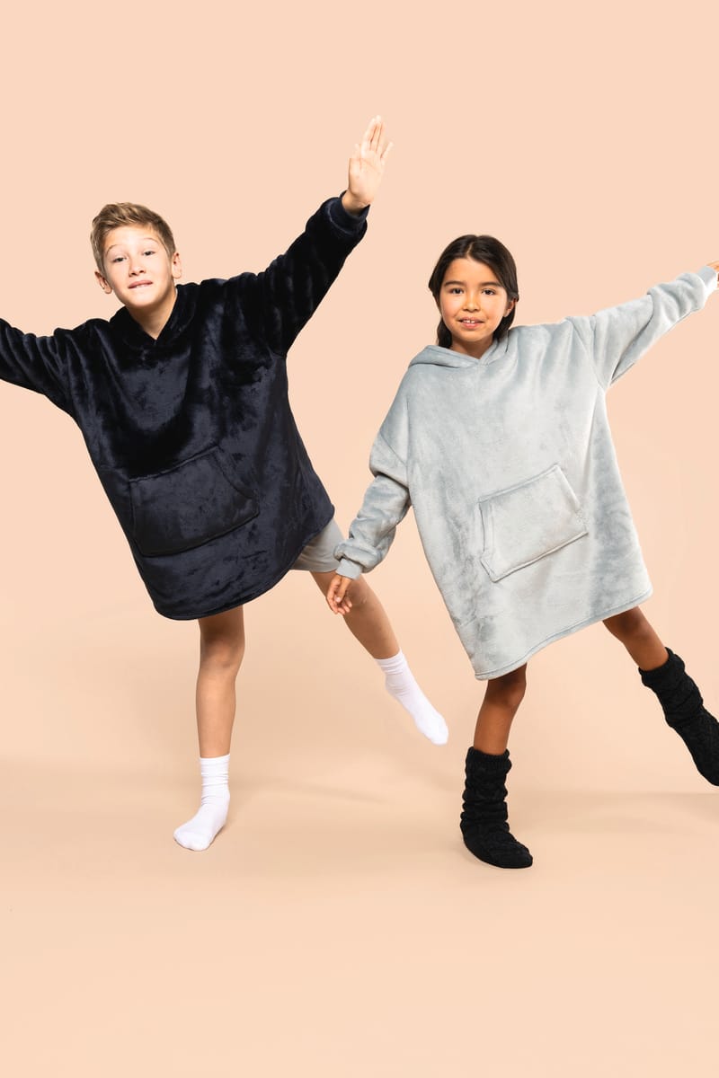 Kariban Plaid Poncho Enfant