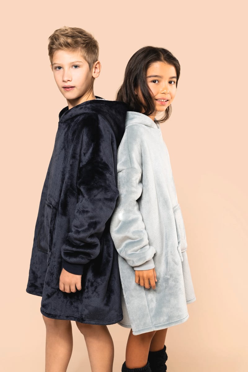 Kariban Plaid Poncho Enfant