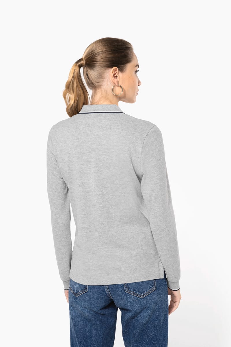 Kariban Polo Maille Piquée Manches Longues Femme