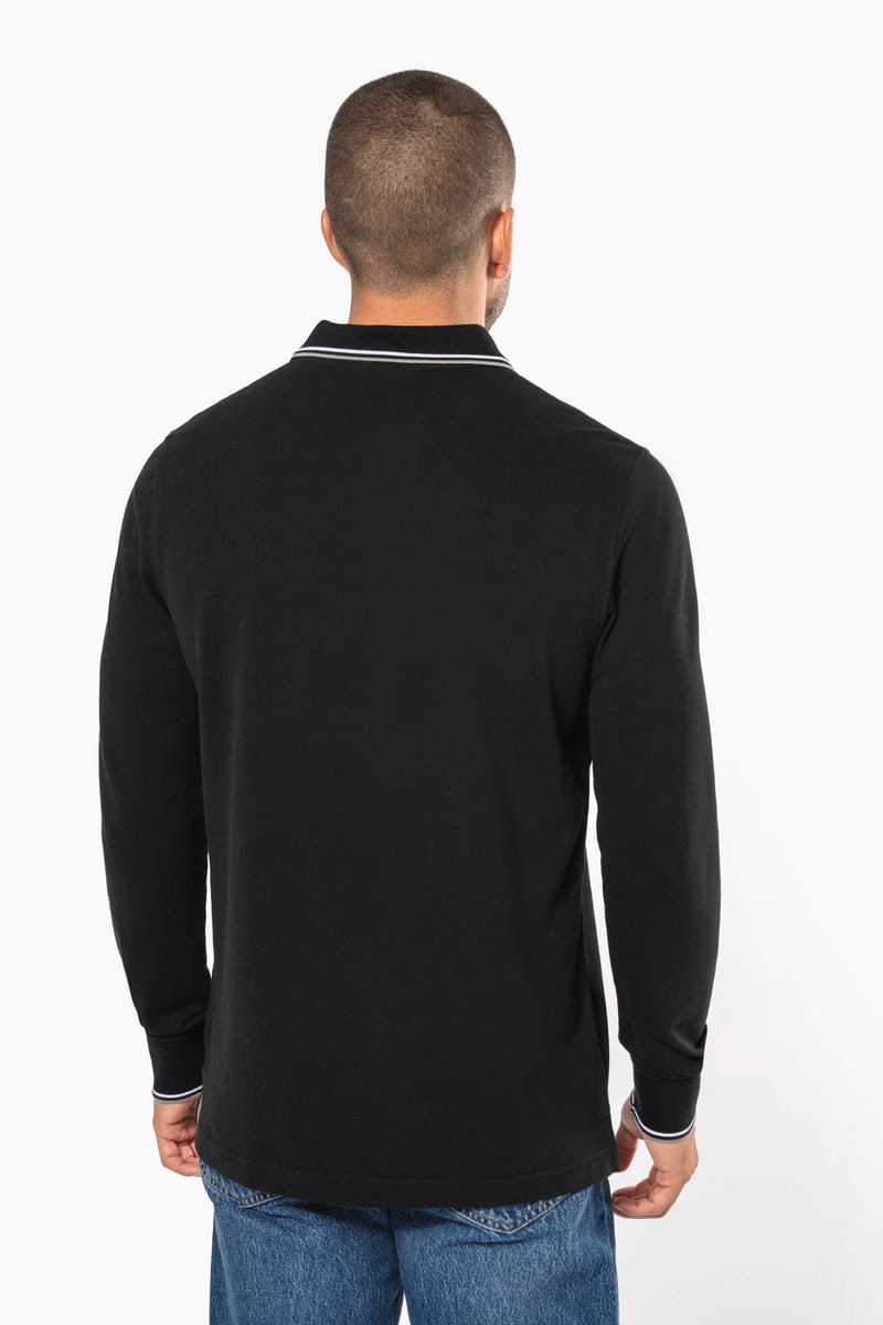 Kariban Polo Maille Piquée Manches Longues Homme