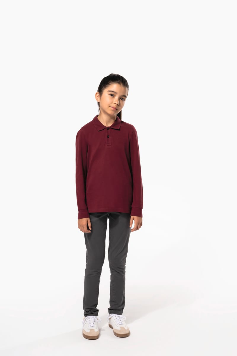 Kariban Polo Manches Longues Enfant