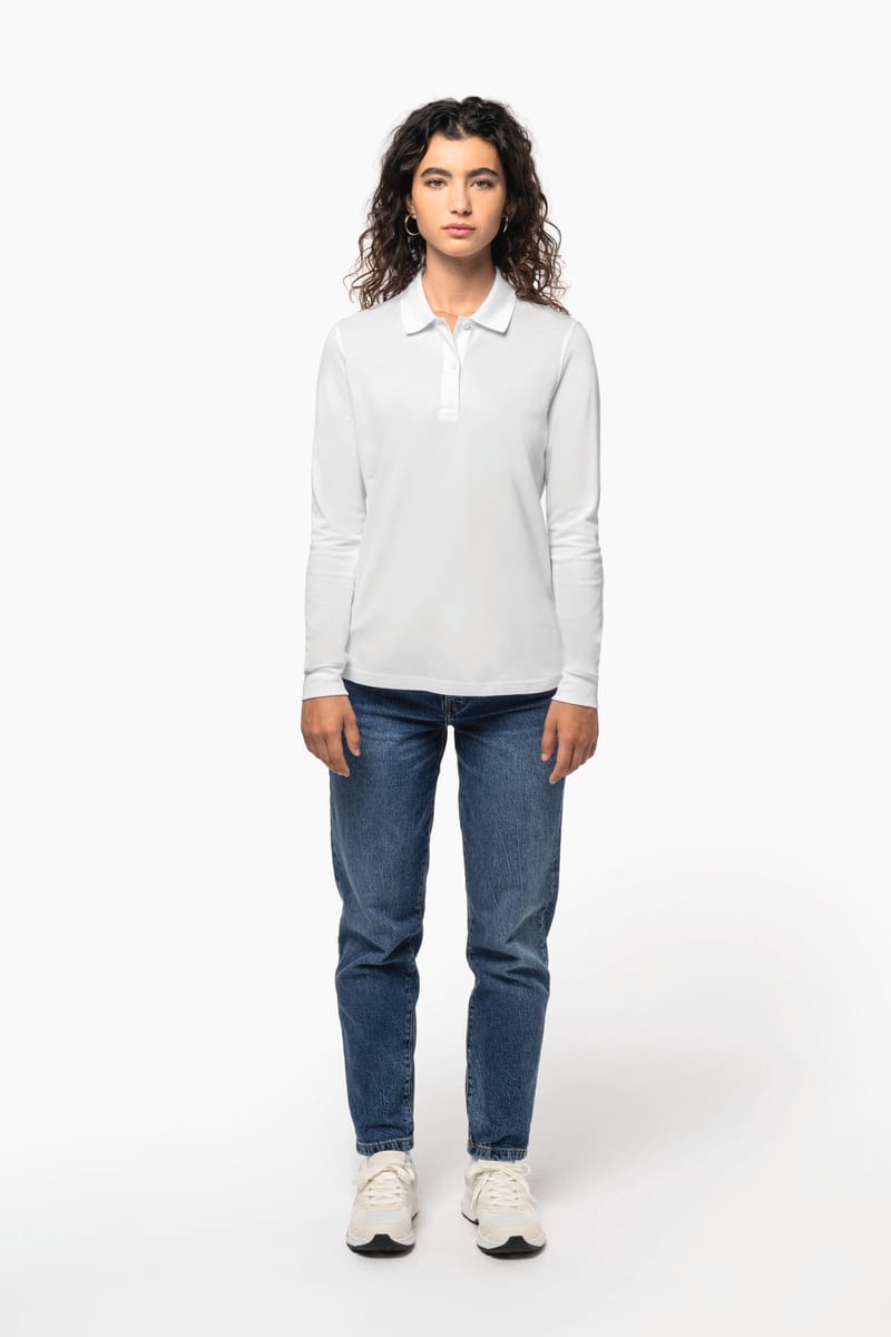 Kariban Polo Piqué Manches Longues Bio180 Femme