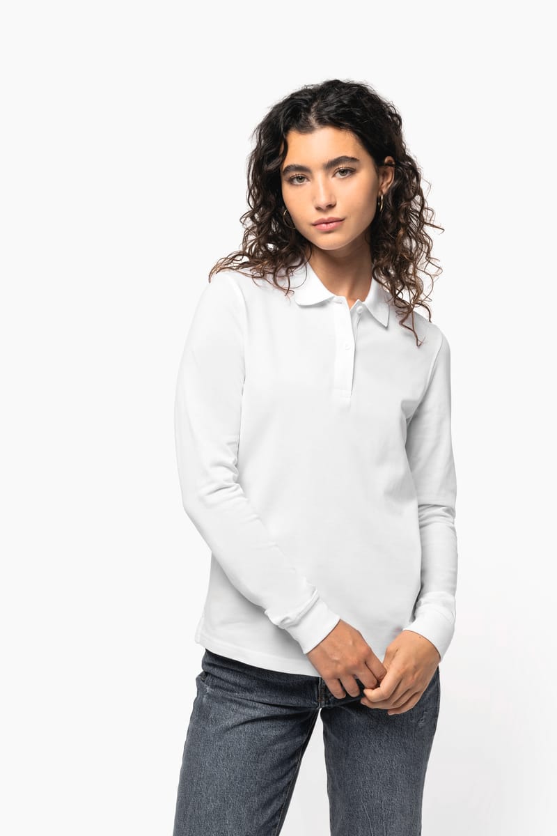 kariban Polo piqué manches longues Bio180 femme