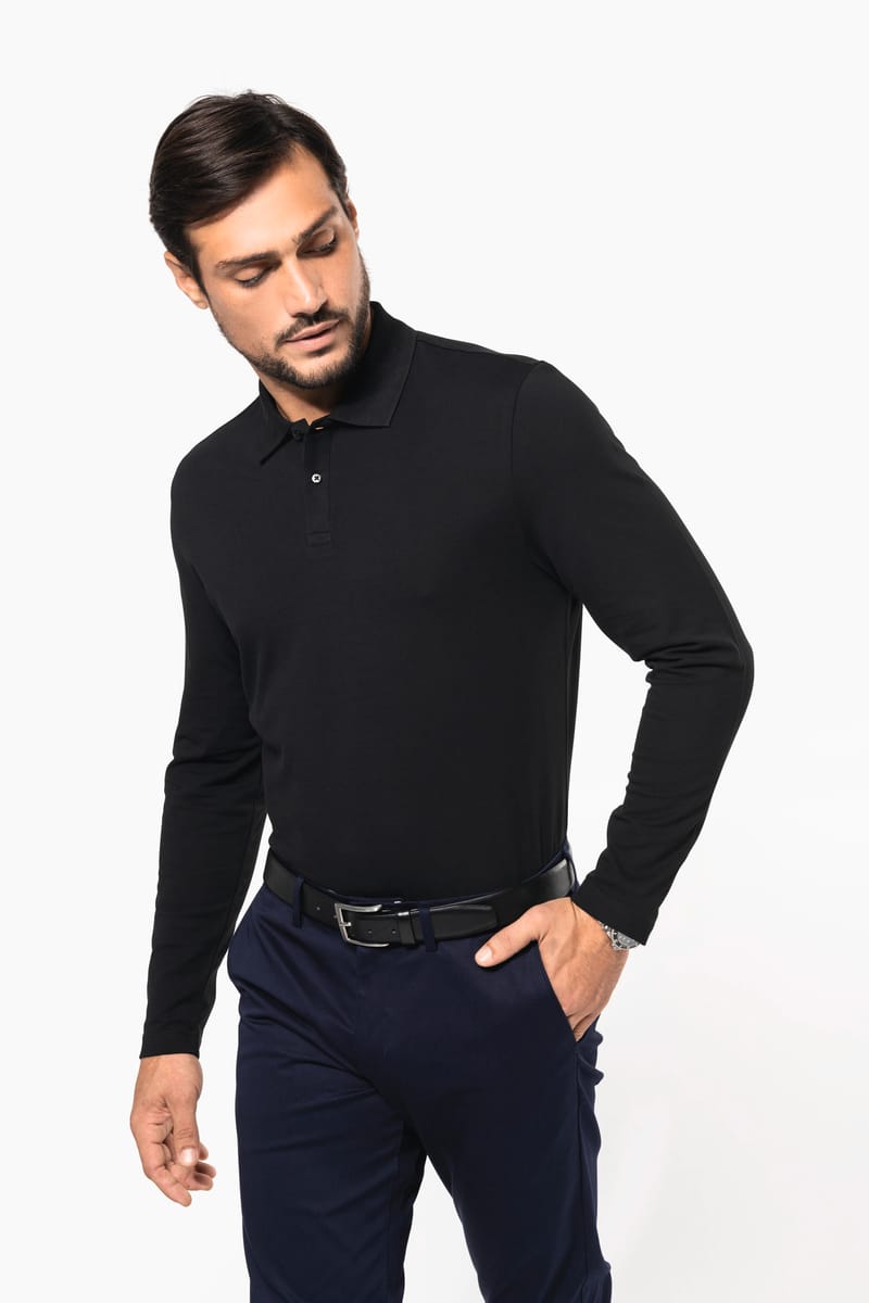 Kariban Polo Supima® Manches Longues Homme