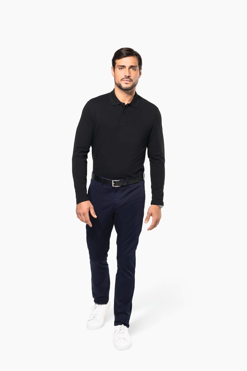 Kariban Polo Supima® Manches Longues Homme