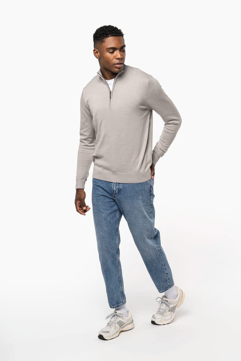 Kariban Pull 1/4 Zip Homme