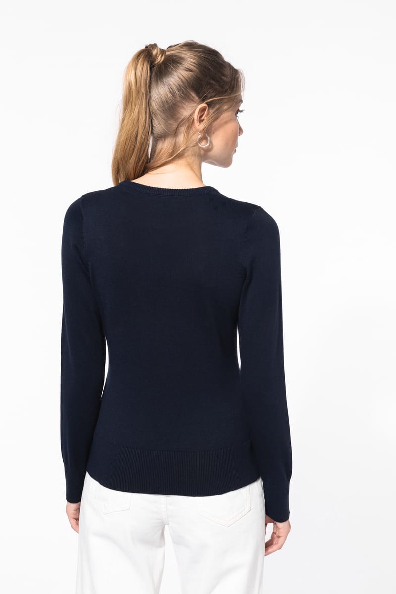 Kariban Pull Col Rond Femme