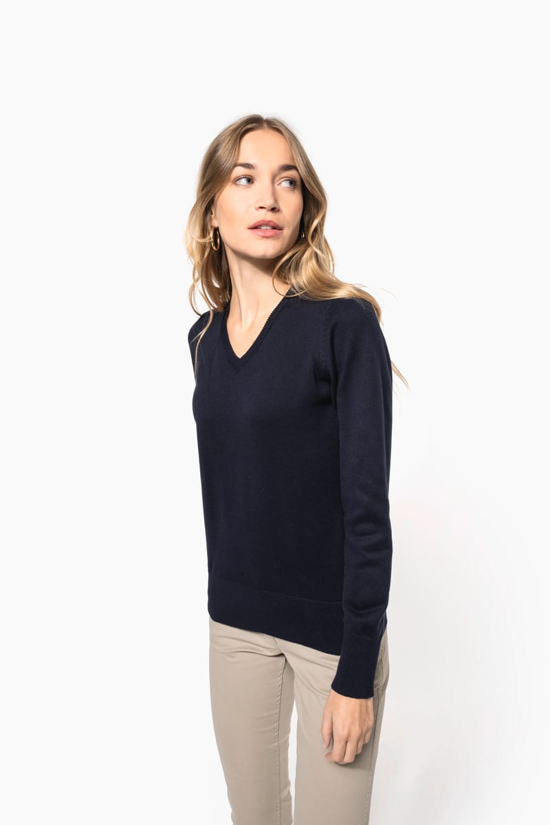 Kariban Pull Col V Femme