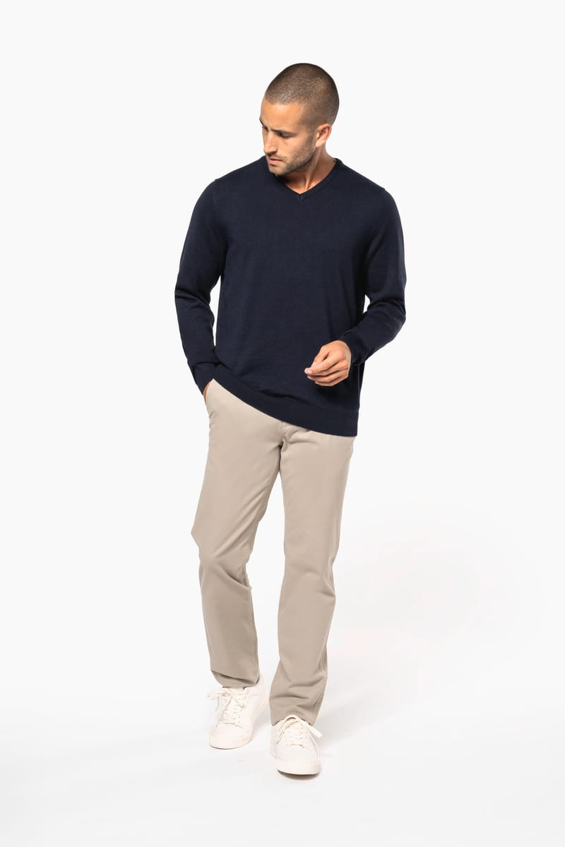 Kariban Pull Col V Homme