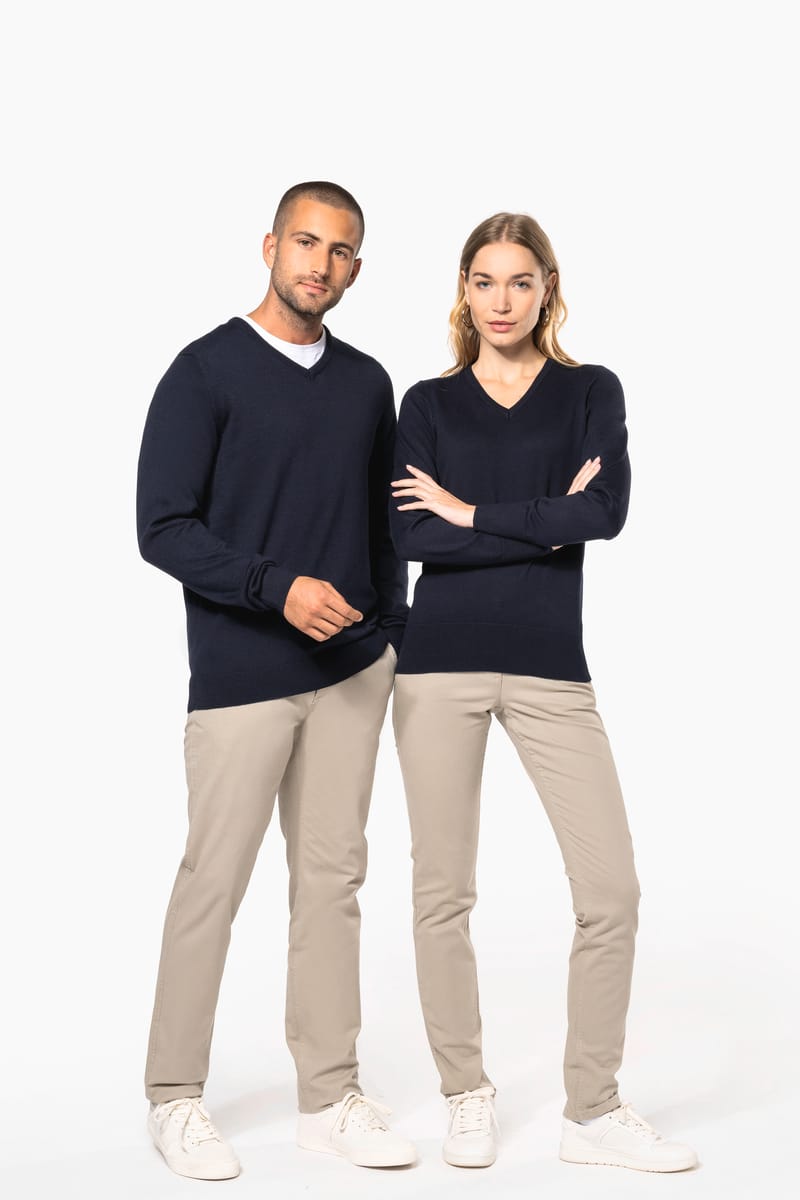 Kariban Pull Col V Homme