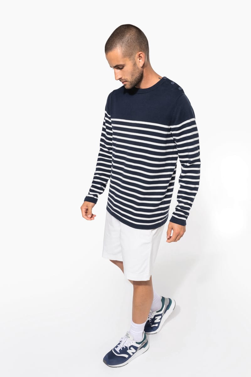 Kariban Pull Marin Homme