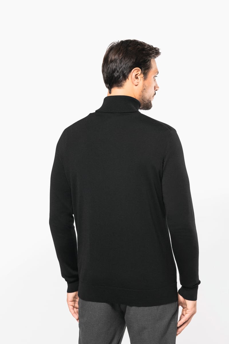 Kariban Pull Mérinos Col Roulé Homme