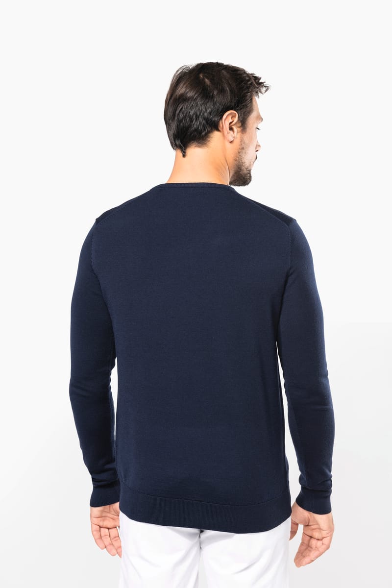 Kariban Pull Mérinos Col V Homme