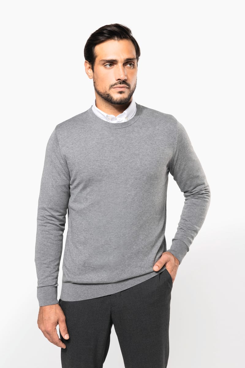 kariban Pull Supima® col rond homme