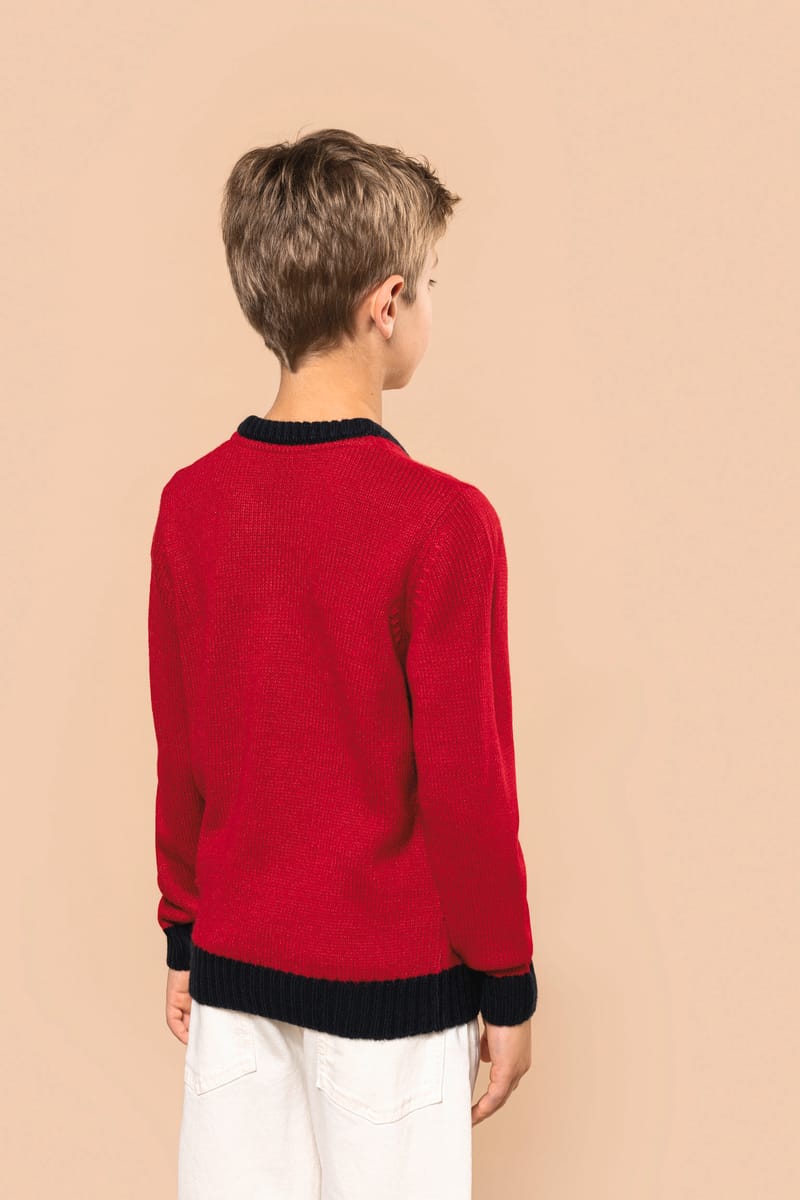 Kariban Pullover Col Rond De Noël Enfant