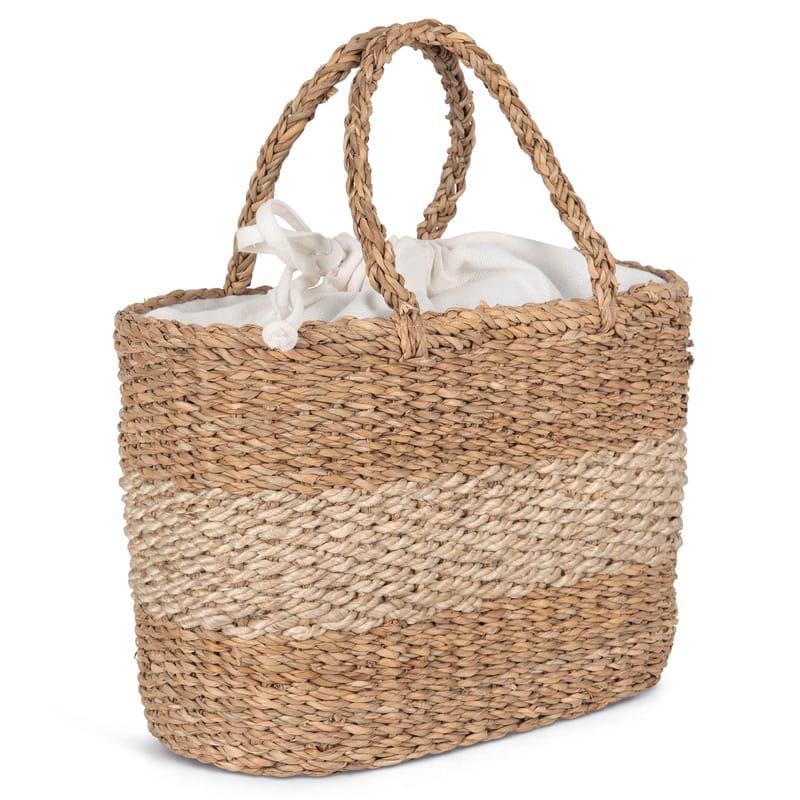 Kariban Sac Panier En Jute Et Jonc De Mer